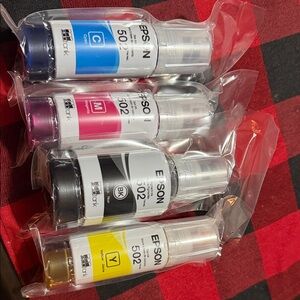 Epson 502 Ink Bottle Set - Black, Cyan, Magenta, Yellow